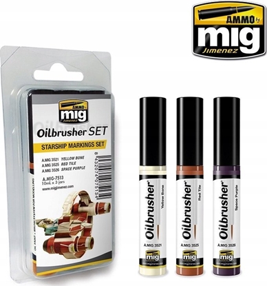 Attēls no Vallejo Ammo: Oilbrusher Set - Starship Markings Set