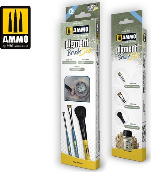 Picture of Vallejo Ammo: Pigment Brush Set