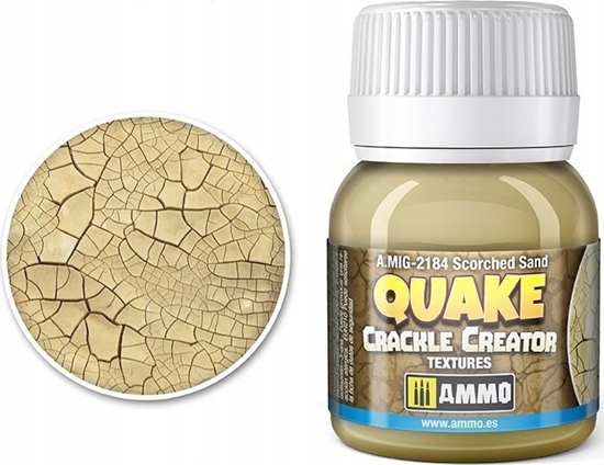 Picture of Vallejo Ammo: Quake Crackle Creator Textures - Scorched Sand (40 ml)
