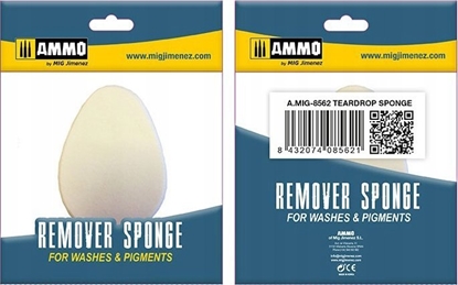 Attēls no Vallejo Ammo: Remover Sponge for Washes & Pigments - Teardrop Sponge (2)