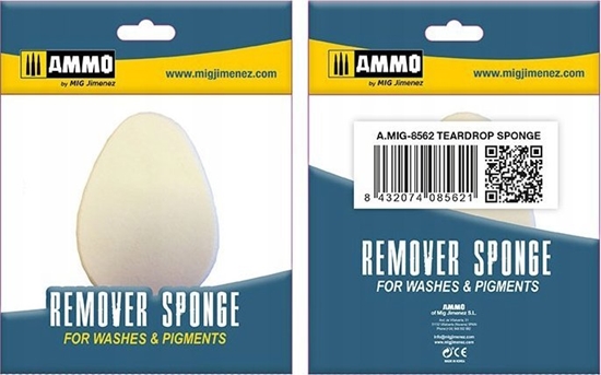 Picture of Vallejo Ammo: Remover Sponge for Washes & Pigments - Teardrop Sponge (2)