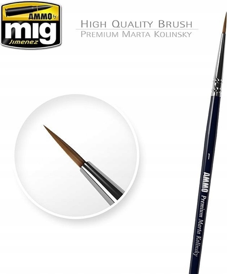 Picture of Vallejo Ammo: Round Brush - Premium Marta Kolinsky 1