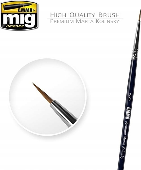 Picture of Vallejo Ammo: Round Brush - Premium Marta Kolinsky 2/0