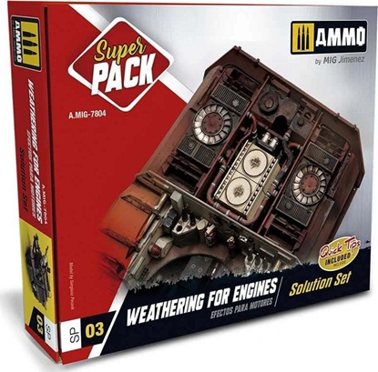 Attēls no Vallejo Ammo: Super Pack - Weathering for Engines Solution Set