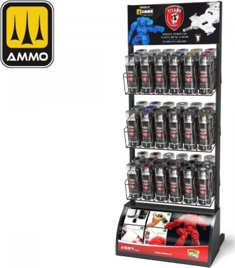 Picture of Vallejo Ammo: Titans - 400 ml Spray Cans Rack Small (54)