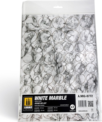 Attēls no Vallejo Ammo: White Marble - Round Die-Cut (2)