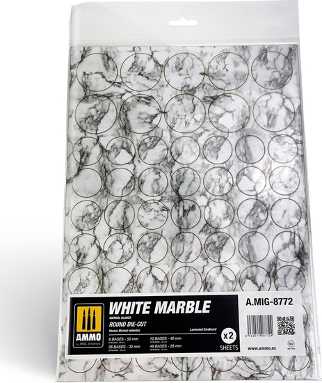 Picture of Vallejo Ammo: White Marble - Round Die-Cut (2)