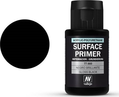 Attēls no Vallejo Metal Color 77660 Gloss Black Primer uniwersalny