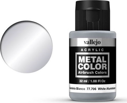 Attēls no Vallejo Metal Color 77706 White Aluminum Vallejo uniwersalny