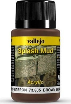 Attēls no Vallejo Splash Mud Brown efekt Bota Vallejo uniwersalny