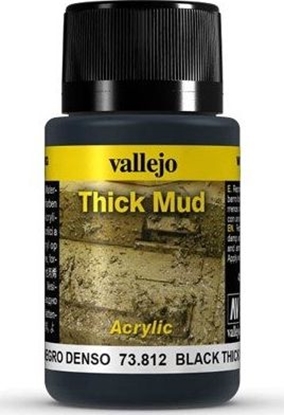 Изображение Vallejo Thick Mud Black efekt Bota Vallejo uniwersalny