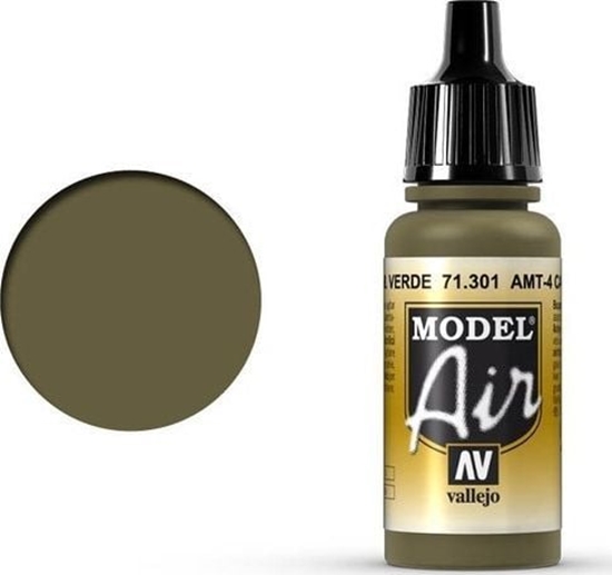 Picture of Vallejo Vallejo Model Air AMT-4 Camouflage Green 71.301 uniwersalny
