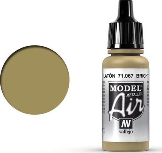 Picture of Vallejo Vallejo Model Air Bright Brass (Metallic) 71.067 uniwersalny