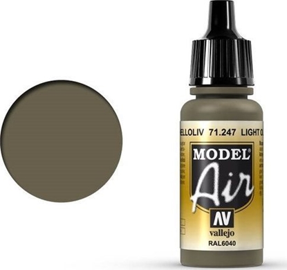 Изображение Vallejo Vallejo Model Air Light Olive 71.247 uniwersalny
