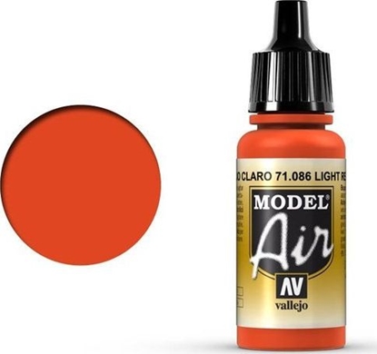 Изображение Vallejo Vallejo Model Air Light Red 71.086 uniwersalny