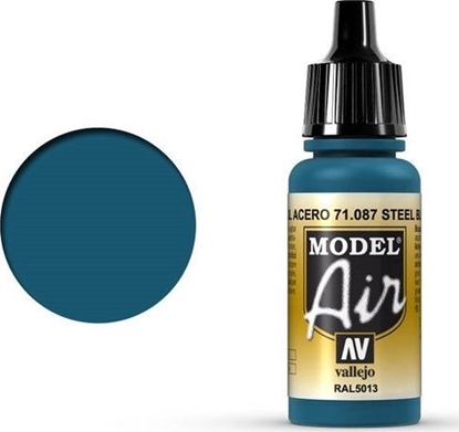 Изображение Vallejo Vallejo Model Air Steel Blue 71.087 uniwersalny
