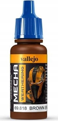 Attēls no Vallejo Vallejo: 69.818 - Mecha Weathering - Brown Engine Soot (Matt) (17 ml)