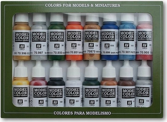 Picture of Vallejo Vallejo: 70.101 - Model Color - Figure - Folkestone Basics (16 x 18 ml)