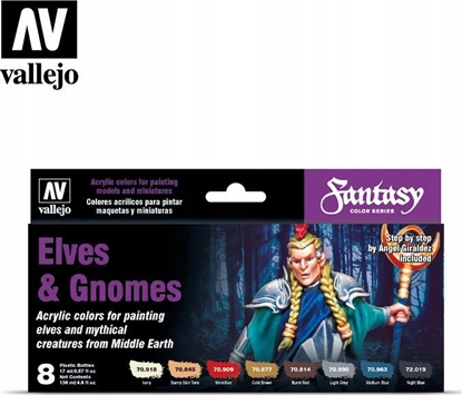 Attēls no Vallejo Vallejo: 70.242 - Model Color - Fantasy - Elves & Gnomes (8x18 ml)
