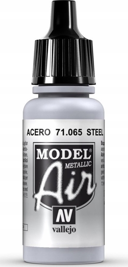 Изображение Vallejo Vallejo: 71.065 - Model Air - Metallic - Steel (17 ml)