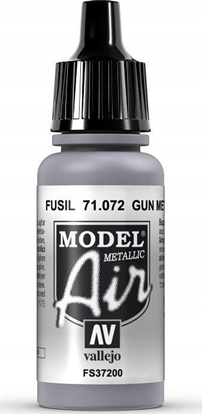Attēls no Vallejo Vallejo: 71.072 - Model Air - Metallic - Gun Metal (17 ml)