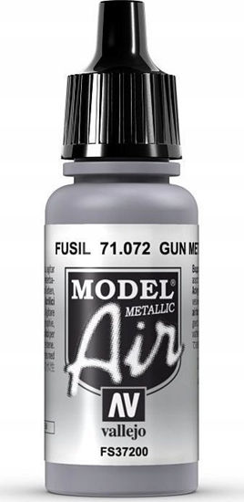 Picture of Vallejo Vallejo: 71.072 - Model Air - Metallic - Gun Metal (17 ml)