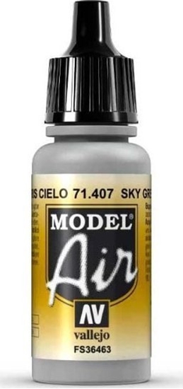 Picture of Vallejo Vallejo: 71.407 - Model Air - Sky Grey (17 ml)