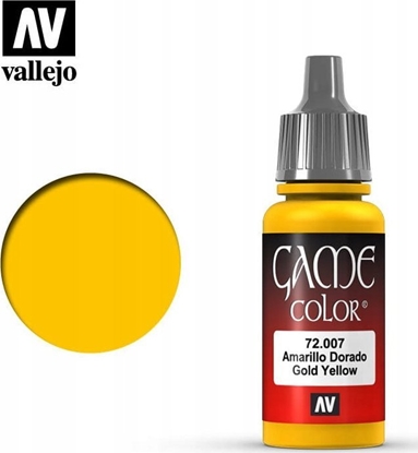 Attēls no Vallejo Vallejo: 72.007 - Game Color - Gold Yellow (18 ml)