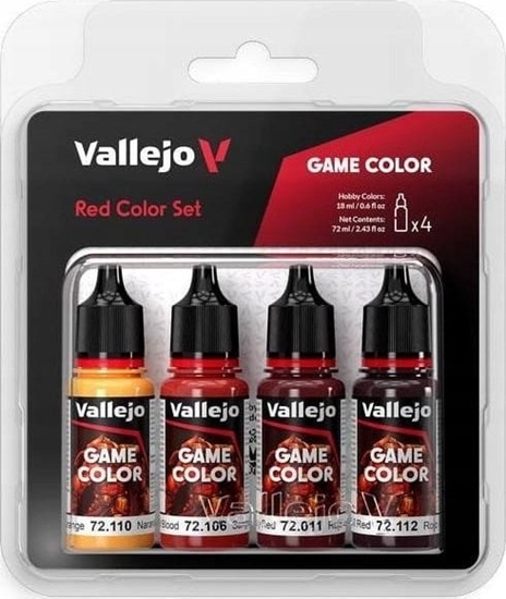 Изображение Vallejo Vallejo: 72.377 - Game Color - Red Color Set 4 x (18 ml)