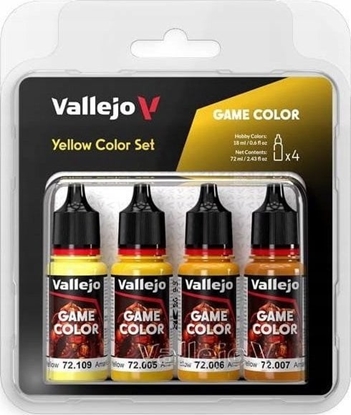 Изображение Vallejo Vallejo: 72.378 - Game Color - Yellow Color Set 4 x (18 ml)