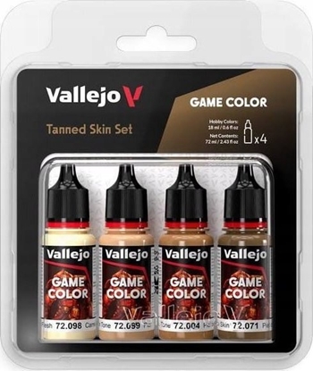 Attēls no Vallejo Vallejo: 72.380 - Game Color - Tanned Skin Set 4 x (18 ml)