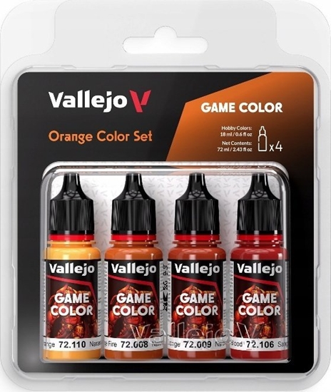 Picture of Vallejo Vallejo: 72.381 - Game Color - Orange Color Set 4 x (18 ml)