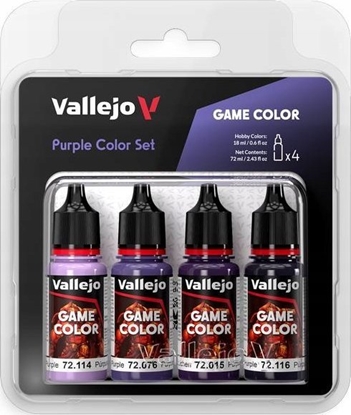 Изображение Vallejo Vallejo: 72.382 - Game Color - Purple Color Set 4 x (18 ml)