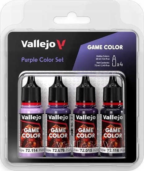 Изображение Vallejo Vallejo: 72.382 - Game Color - Purple Color Set 4 x (18 ml)