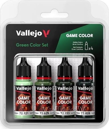 Picture of Vallejo Vallejo: 72.384 - Game Color - Green Color Set 4 x (18 ml)
