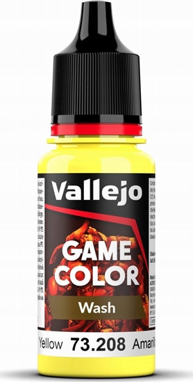 Picture of Vallejo Vallejo: 73.208 - Game Color - Wash - Yellow (18 ml)