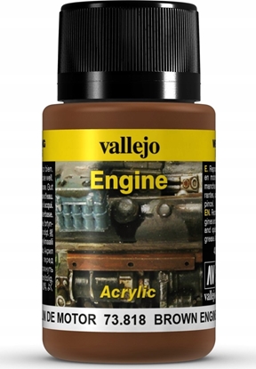Attēls no Vallejo Vallejo: 73.818 - Weathering FX - Engine - Brown Engine Soot (40 ml)