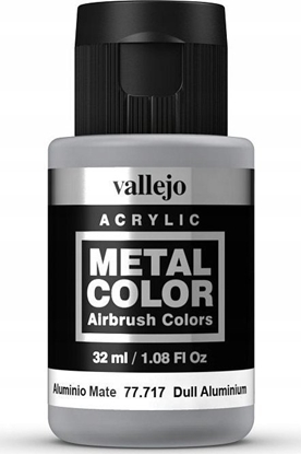 Attēls no Vallejo Vallejo: 77.717 - Metal Color - Dull Aluminium (32 ml)