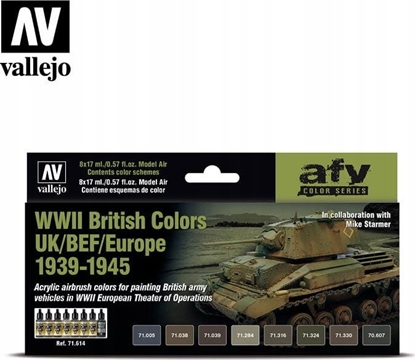 Attēls no Vallejo Vallejo: AFV - WWII British Colors UK/BEF/Eur 8x17