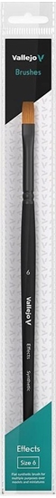Picture of Vallejo Vallejo: B04006 - Effects - Flat Rectangular Brush - Synthetic 6