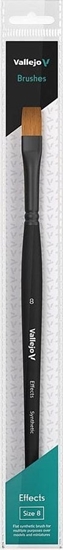 Picture of Vallejo Vallejo: B04008 - Effects - Flat Rectangular Brush - Synthetic 8