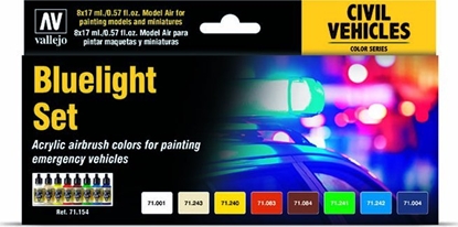 Attēls no Vallejo Vallejo: Civil Vehicles - Bluelight Set (8x17 ml)
