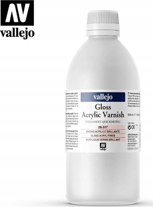 Attēls no Vallejo Vallejo: Gloss Acrylic Varnish 500ml