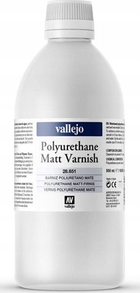 Attēls no Vallejo Vallejo: Matt Polyurethane Varnish 500ml