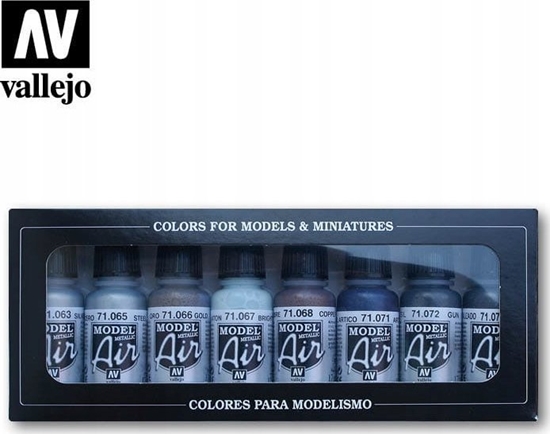 Изображение Vallejo Model Air - Metallic Colors 8x 17 mm