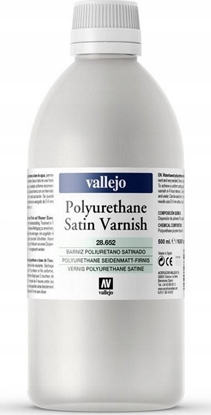 Attēls no Vallejo Vallejo: Satin Polyurethane Varnish 500ml
