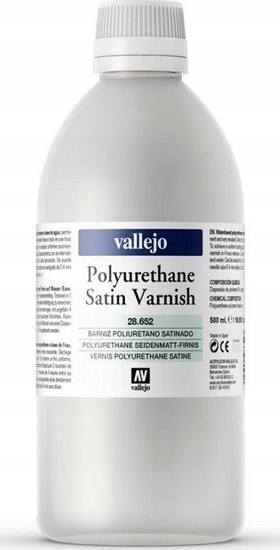 Picture of Vallejo Vallejo: Satin Polyurethane Varnish 500ml