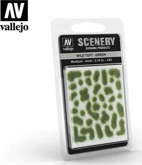 Изображение Vallejo Vallejo: SC406 - Scenery - Wild Tuft - Green (4 mm x 35)