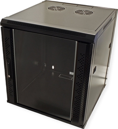 Attēls no Value 19" Wall Mount Rack 12U, 640x570x600 mm (HxWxD), black