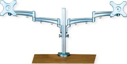 Picture of Value Dual LCD Monitor Arm, Desk Clamp, 4 Joints, height adjustable separately